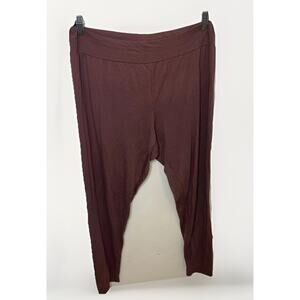Johnny Was Calme Women's Joggers Pants Medium Purple Elastic Waist Bamboo Indie